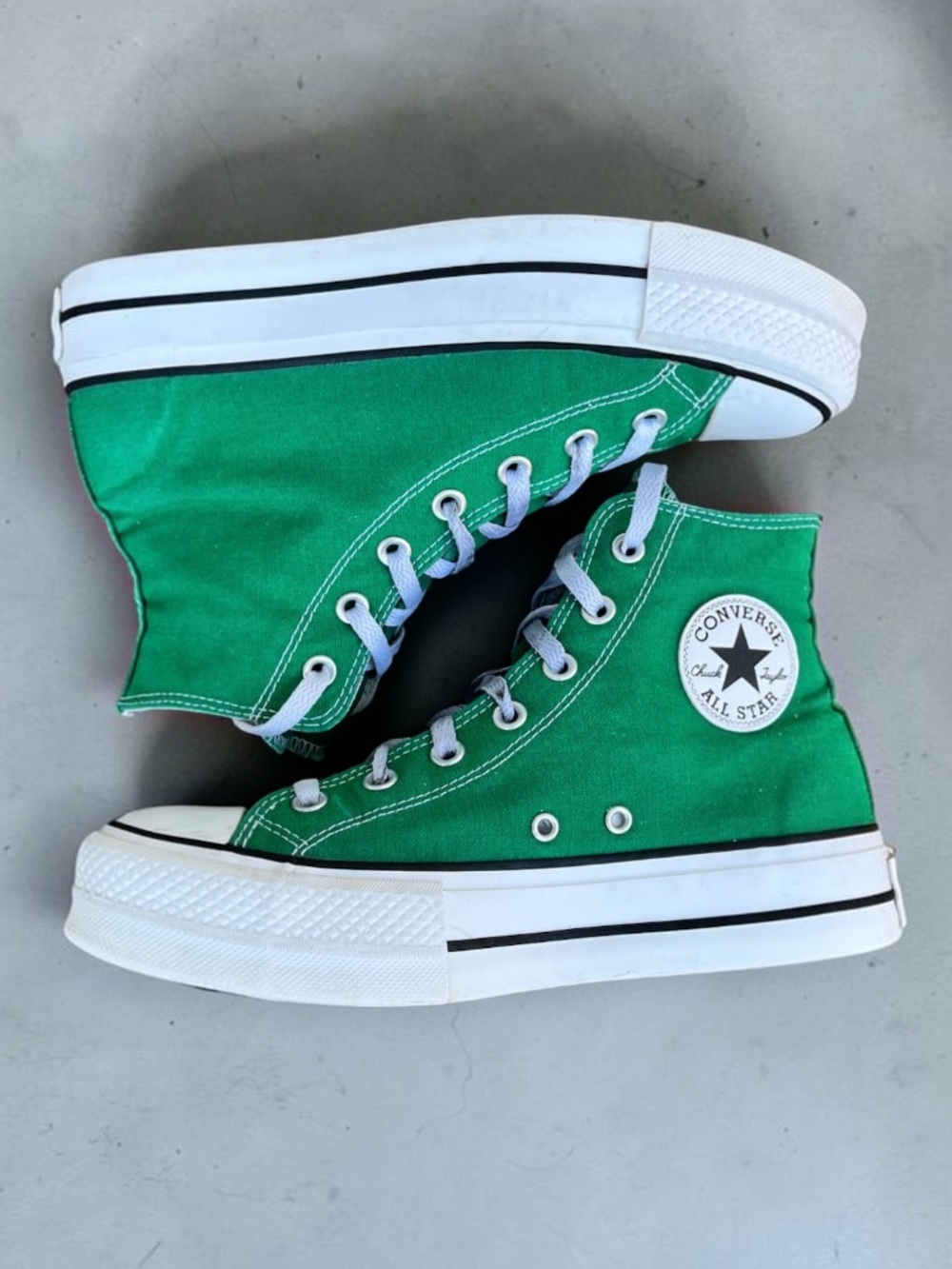Converse Chuck Taylor All Star Lift Platform High By You Green Women’s 8